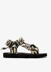 Textile Zebra Sandals