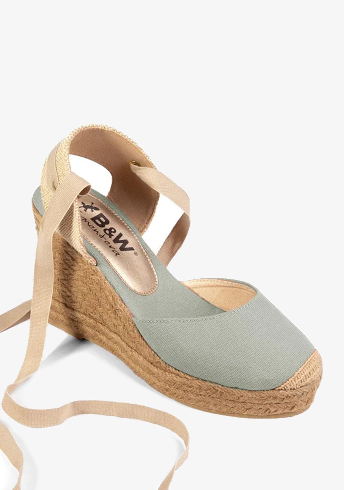 Wedge Shoe Espadrilles Capri Aqua Bow