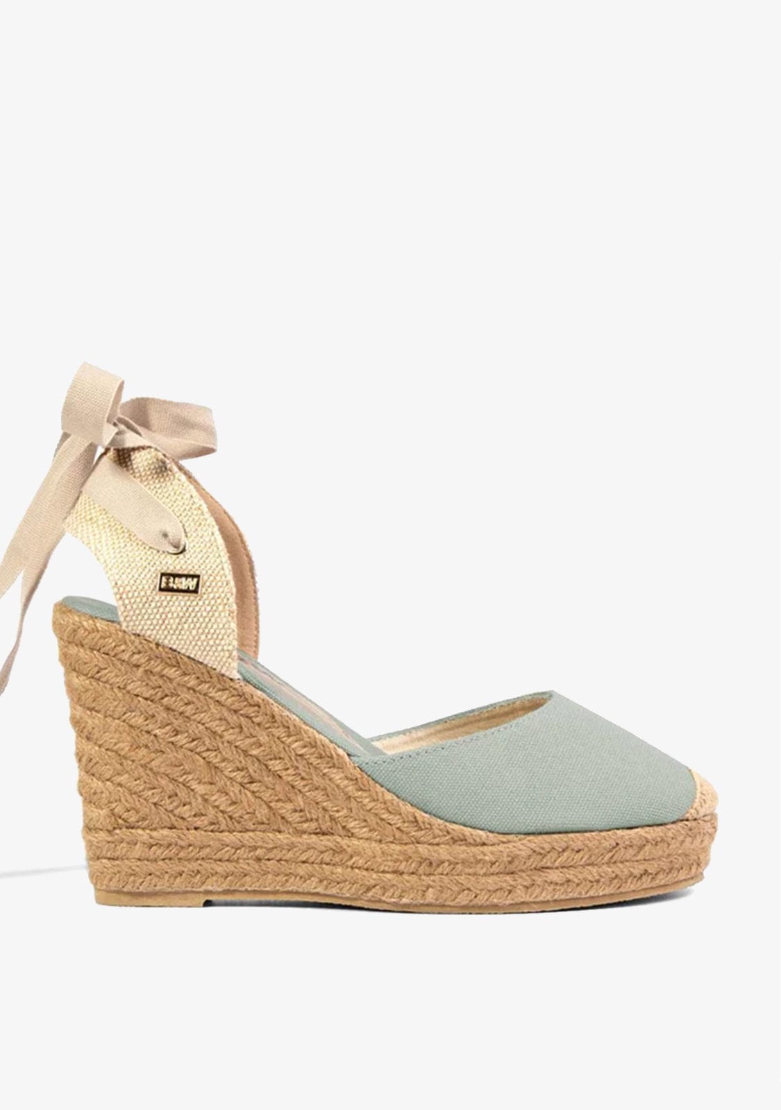 Wedge Shoe Espadrilles Capri Aqua Bow