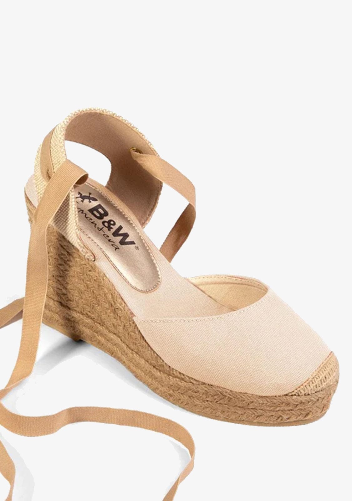 Wedge Shoe Espadrilles Capri Beige Bow