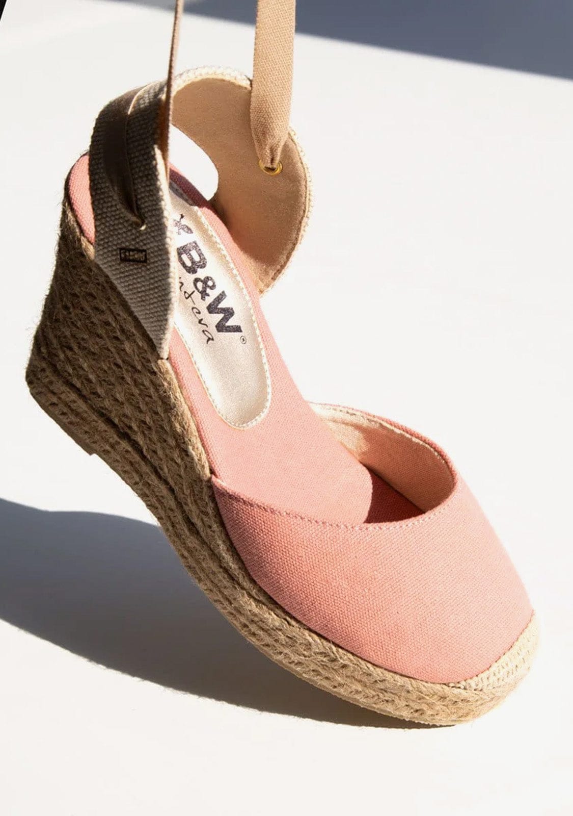 Wedge Shoe Espadrilles Capri Pink Bow