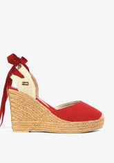 Wedge Shoe Espadrilles Capri Red Bow