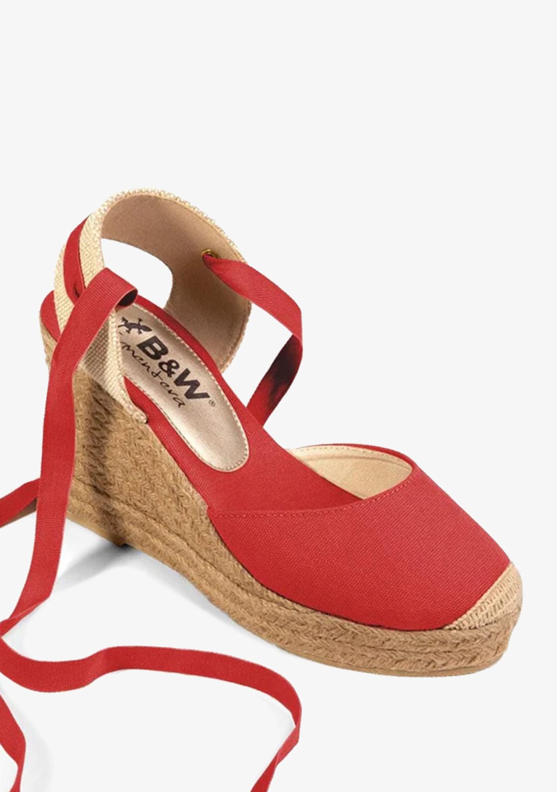 Wedge Shoe Espadrilles Capri Red Bow