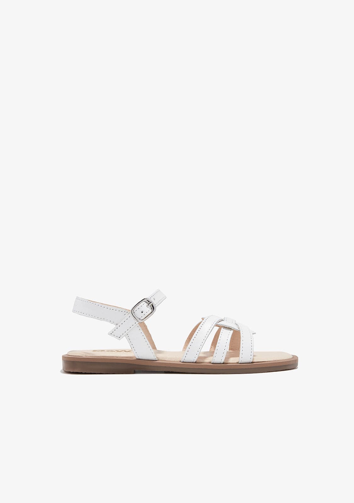 White Knot Sandals