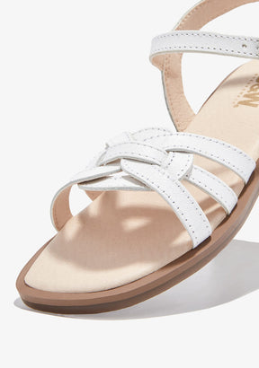 White Knot Sandals