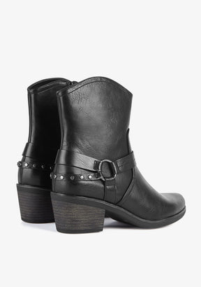 Ankle Boots Cowboy West Black Buffalo