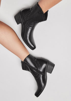 Ankle Boots Cowboy West Black Nappa