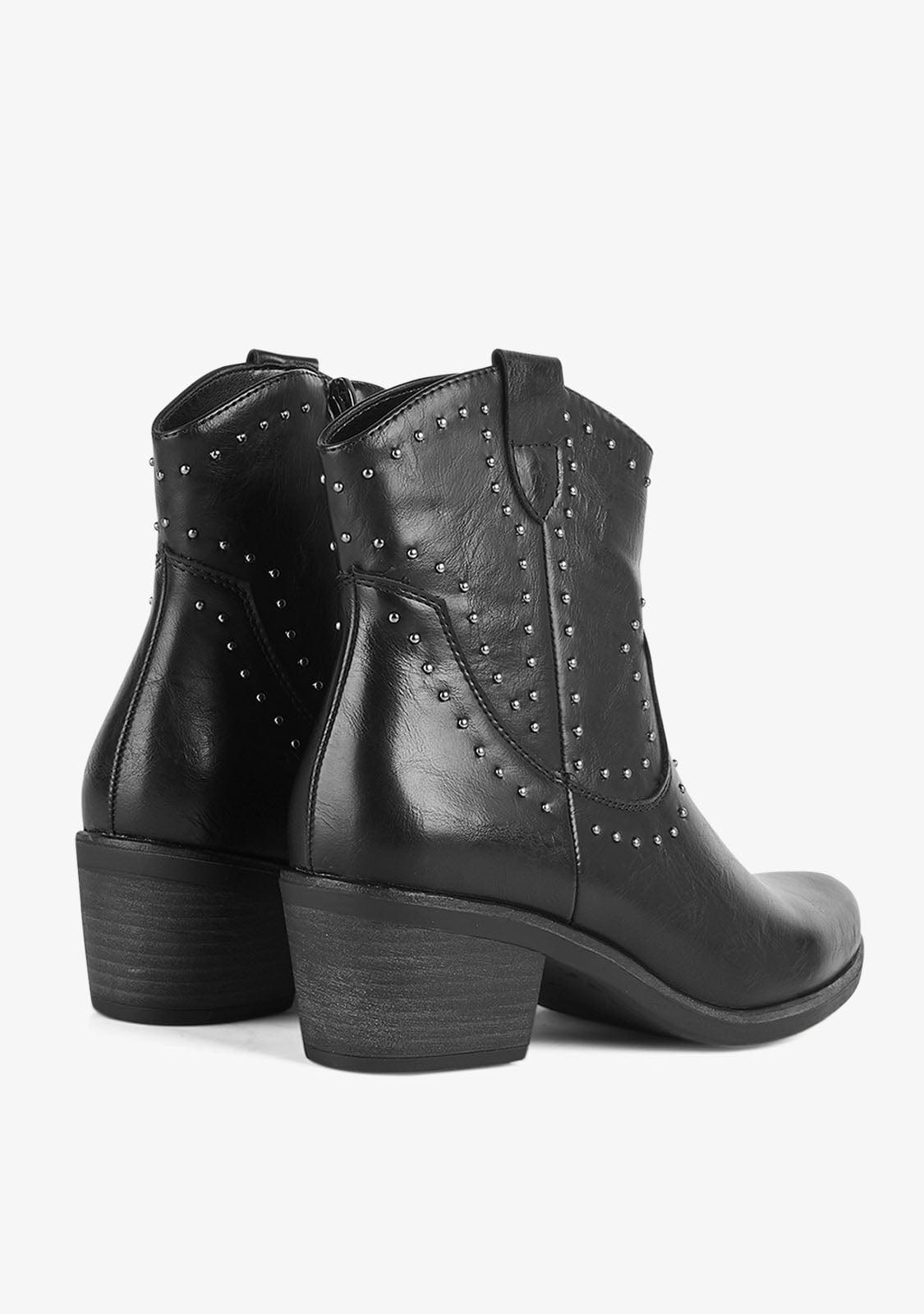 Ankle Boots Cowboy West Black Nappa