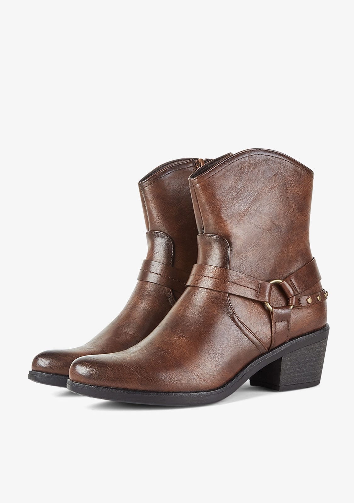 Ankle Boots Cowboy West Brown Buffalo