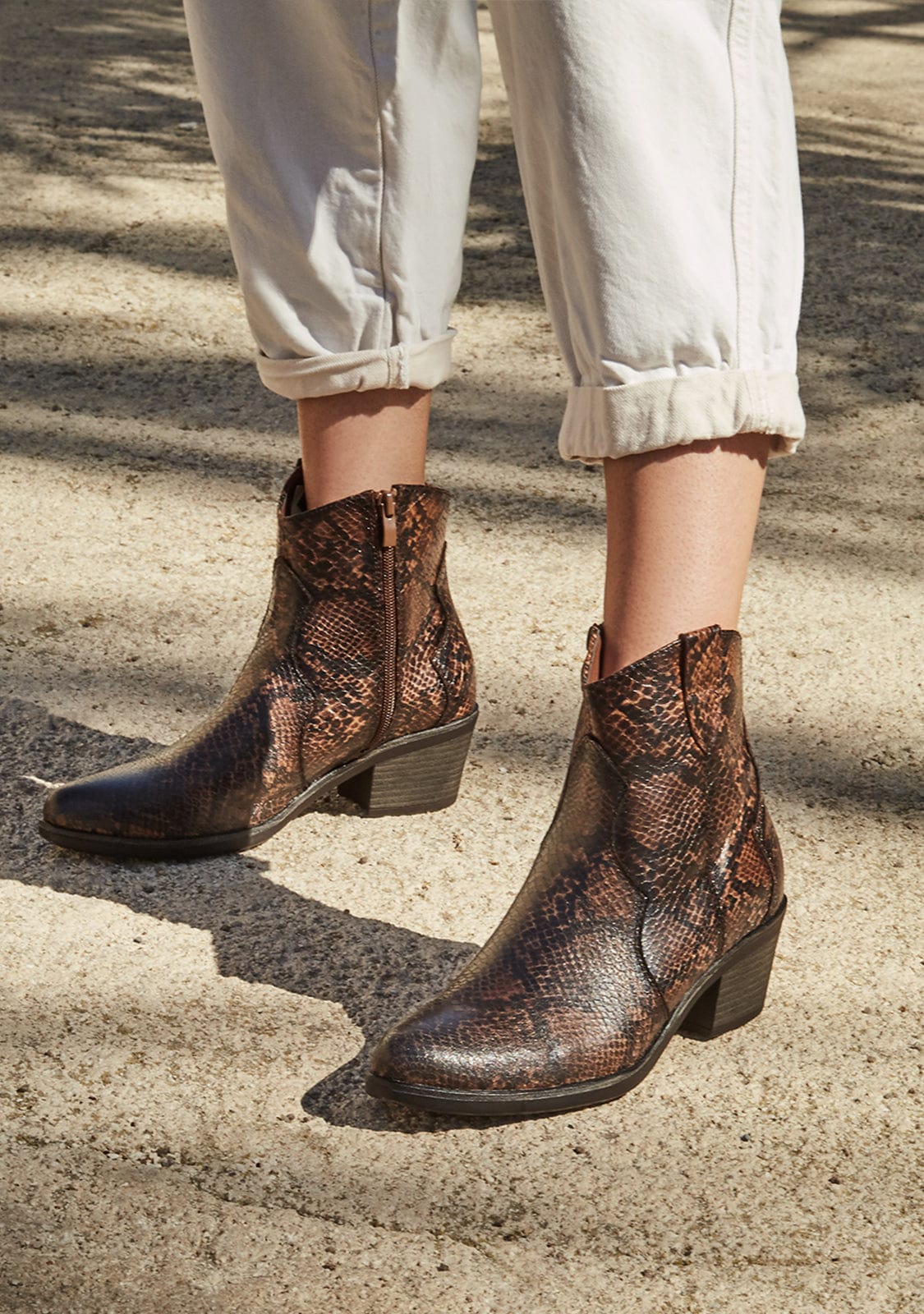 Ankle Boots Cowboy West Snake