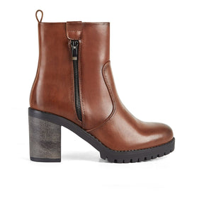 Ankle Boots Haute Brown Zip