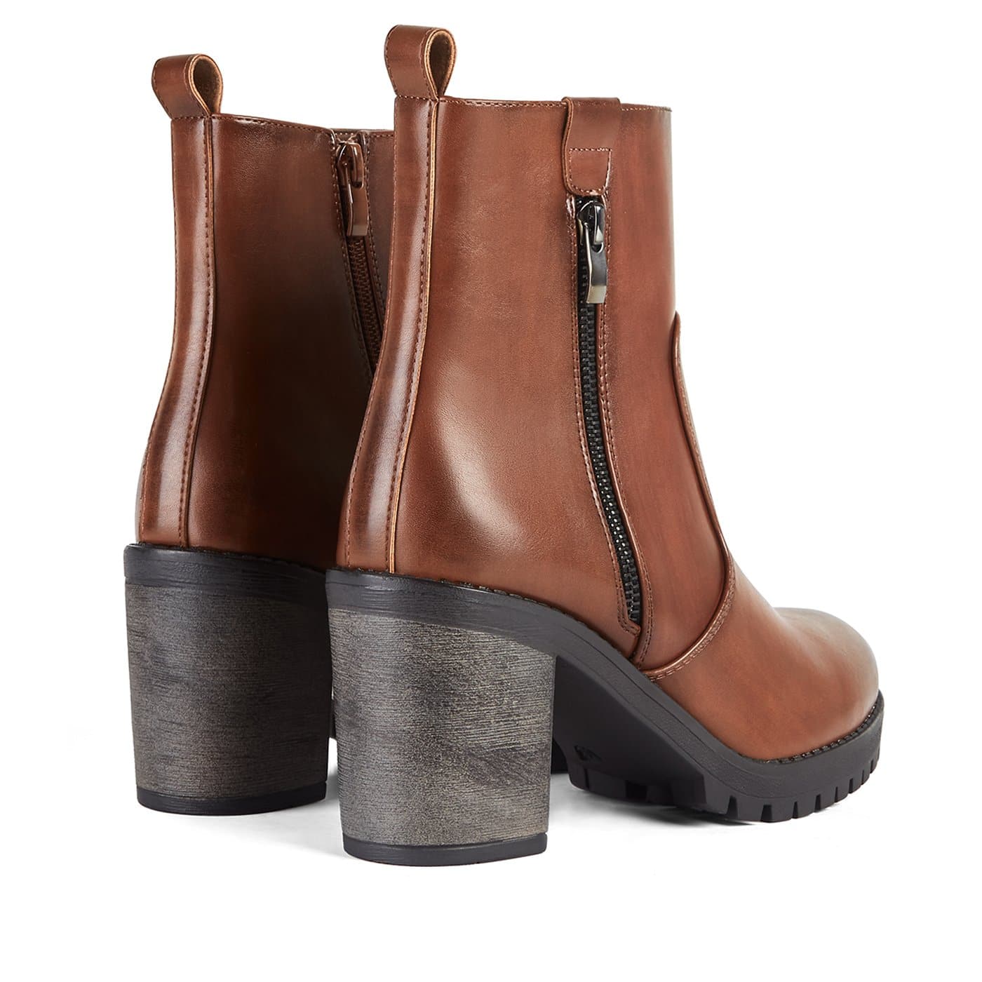 Ankle Boots Haute Brown Zip