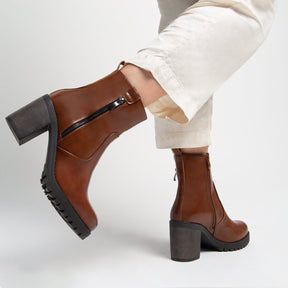 Ankle Boots Haute Brown Zip