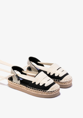 Black Bow Espadrilles