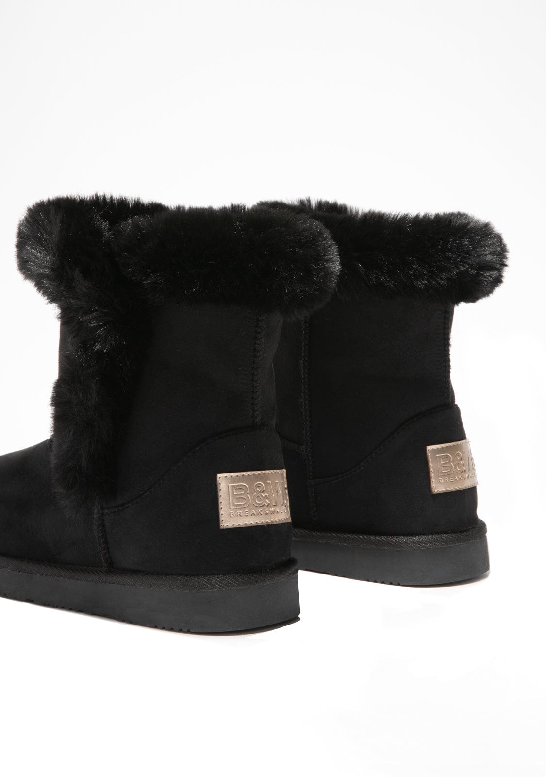 Black Fur Australian Boots Water Repellent