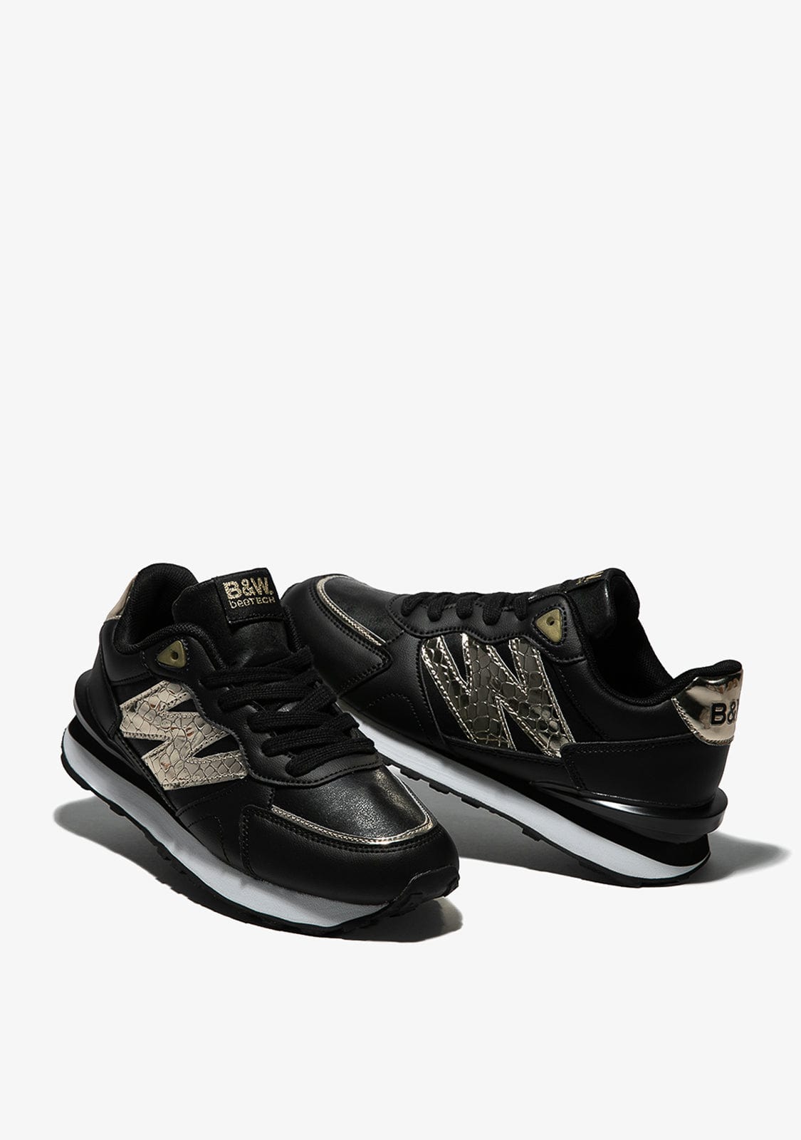 Black Metallized Sneakers Napa