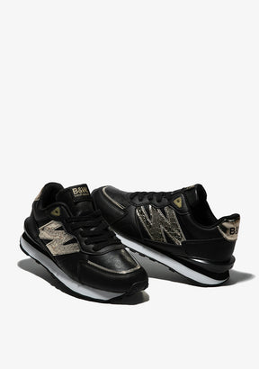 Black Metallized Sneakers Napa
