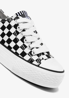 Black White Sneakers Canvas