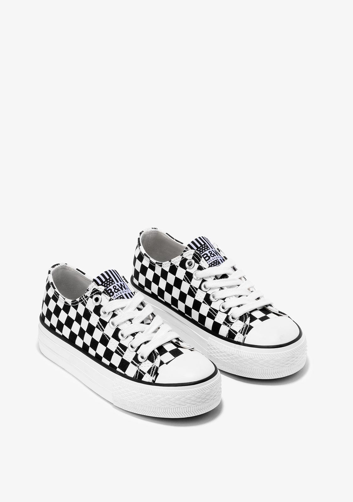 Black White Sneakers Canvas