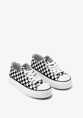 Black White Sneakers Canvas