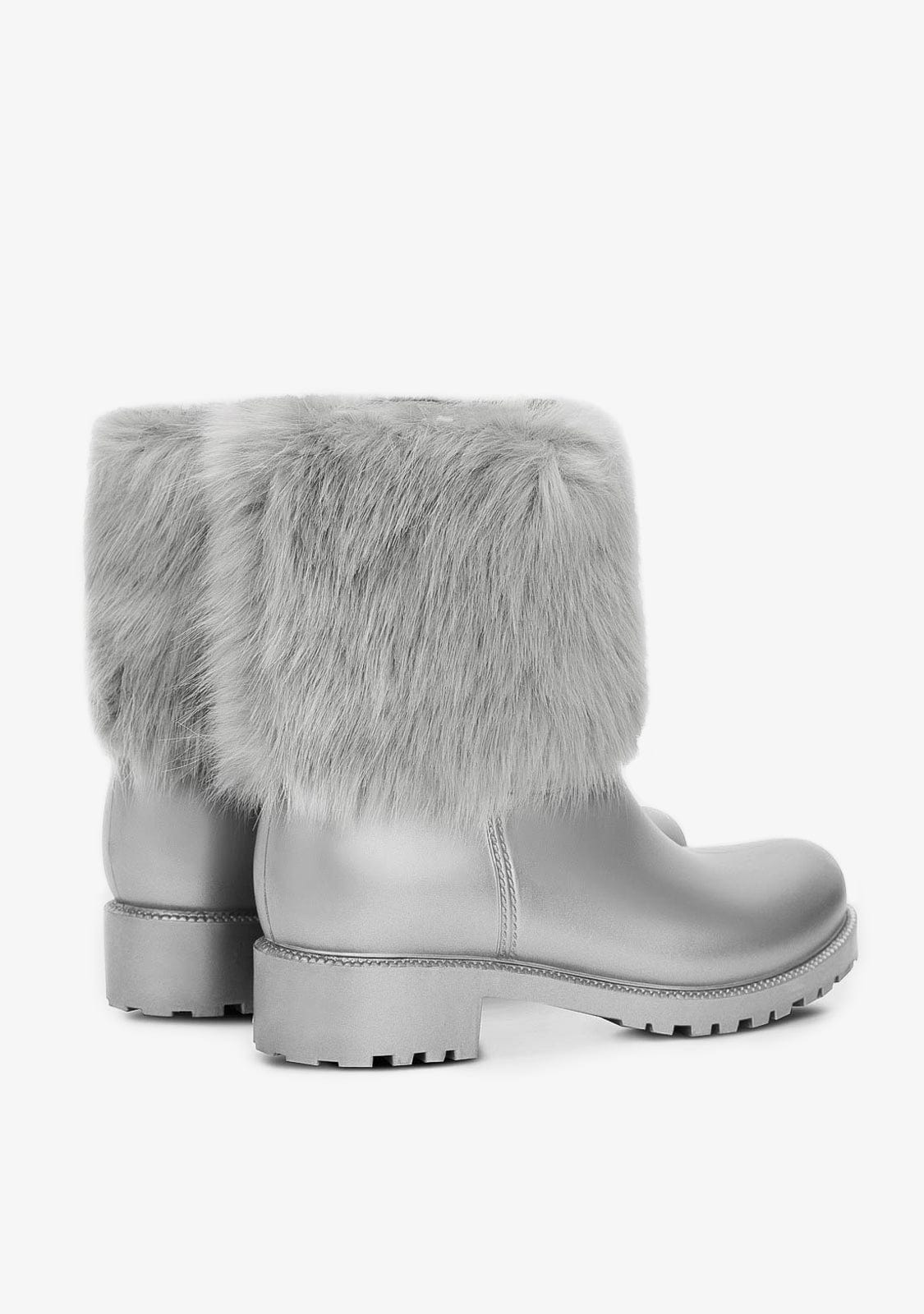 Boots Rain Drizzle Silver