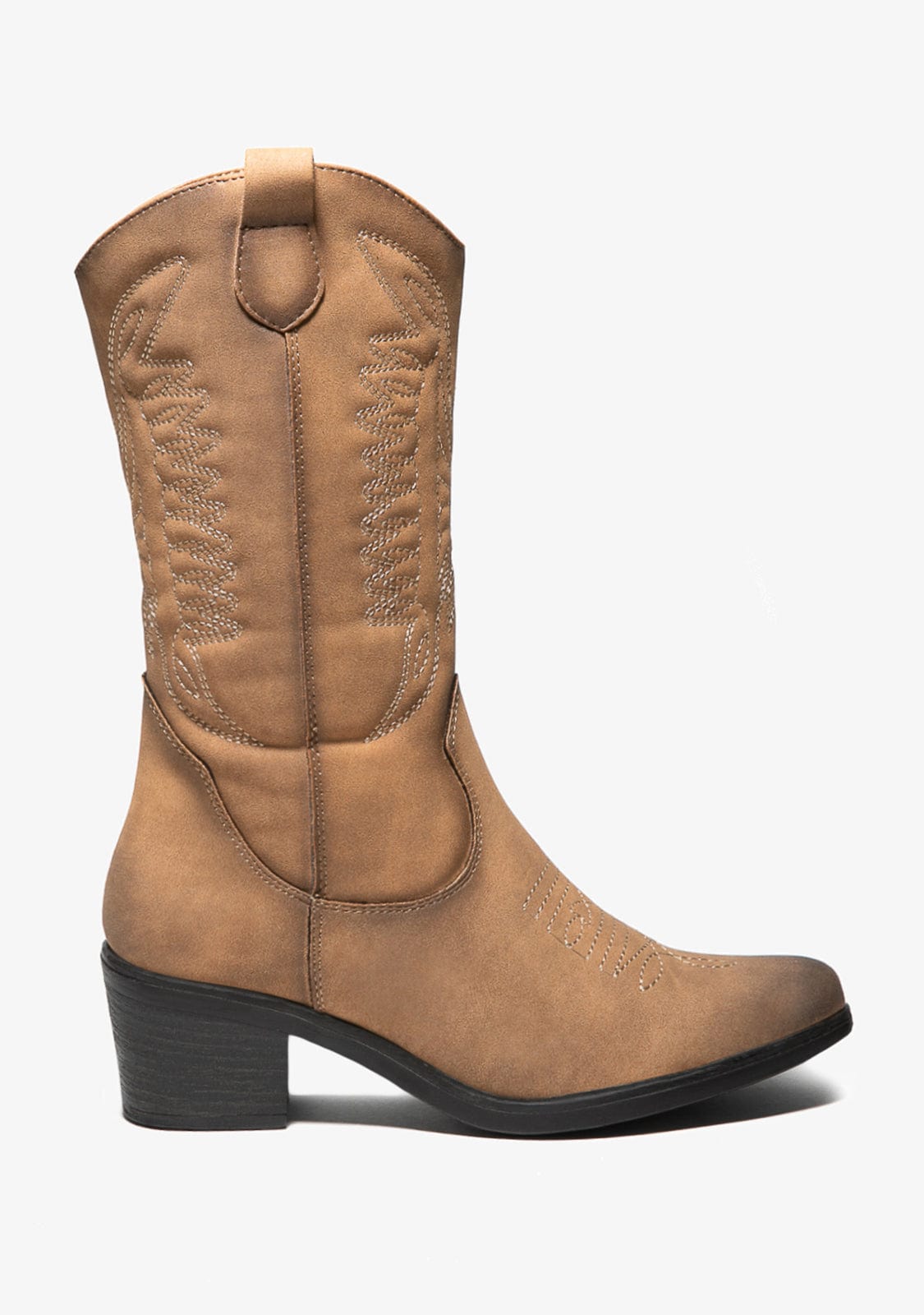 Camel Cowboy Boots Nobuck