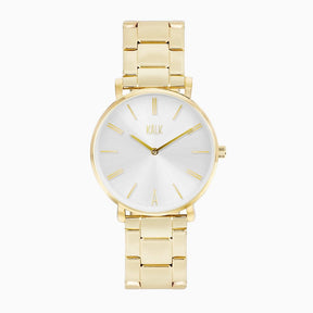 Classy Gold White Watch