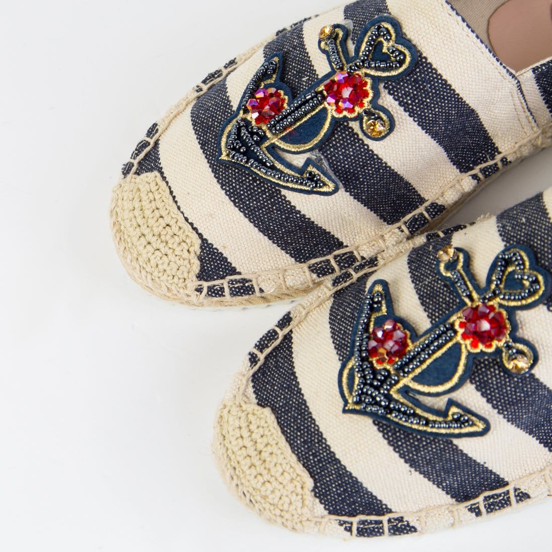 Espadrilles Creta Navy Stripes
