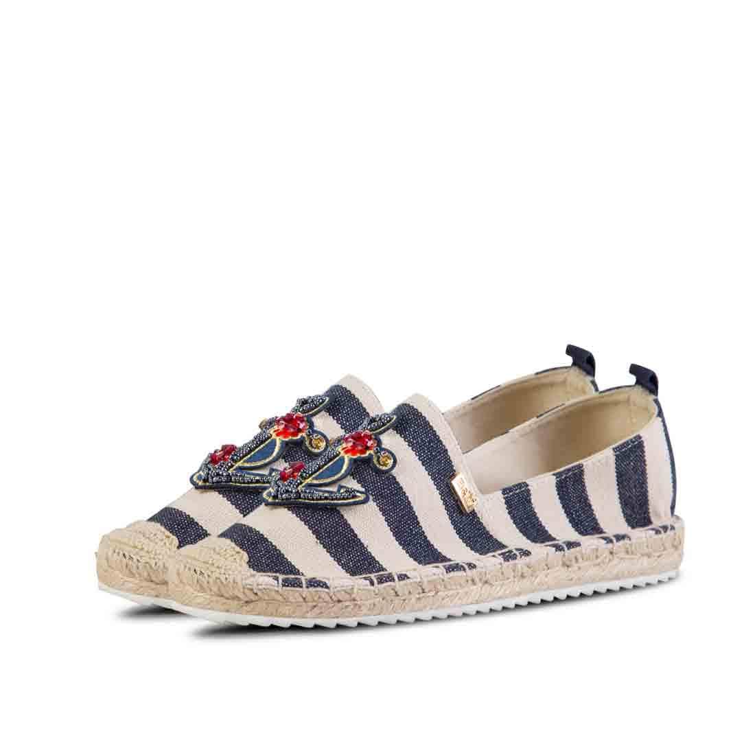 Espadrilles Creta Navy Stripes