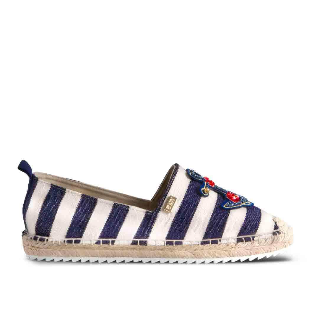 Espadrilles Creta Navy Stripes