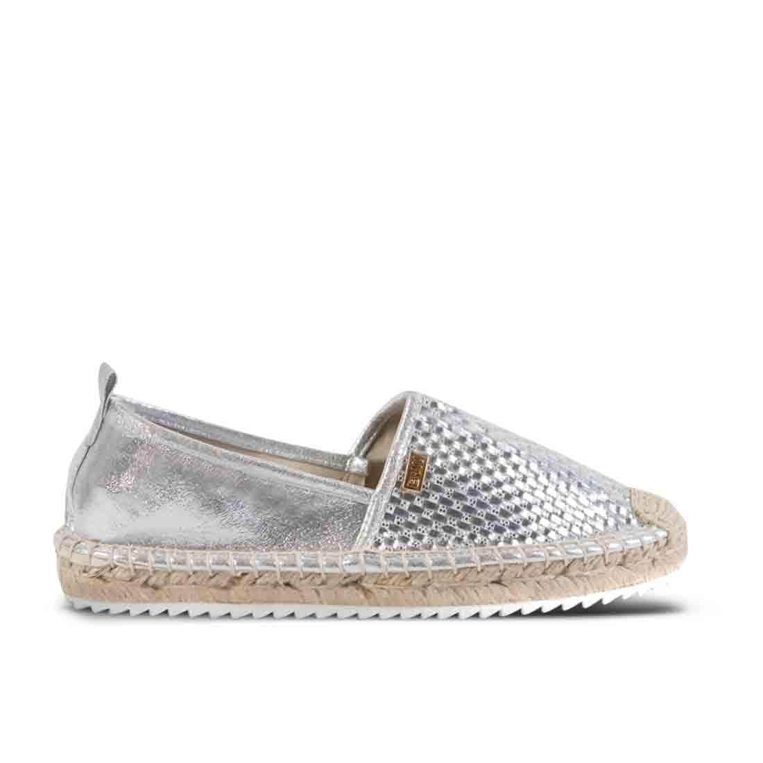 Espadrilles Creta Silver Braid