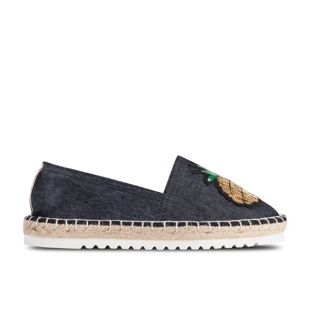 Espadrilles Kea Black Sequin Patches