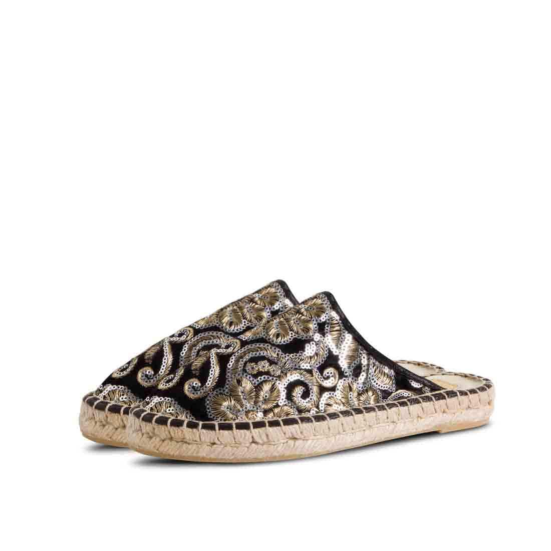 Espadrilles Lime Embroidered