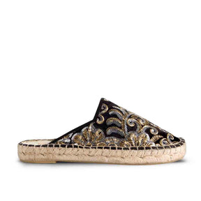 Espadrilles Lime Embroidered