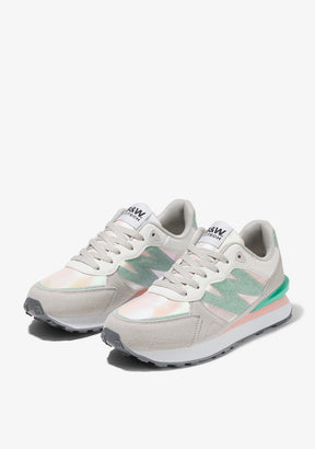 Grey/Green Colorful Sneakers