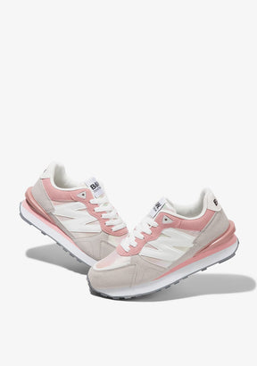 Grey/Pink Colorful Sneakers