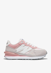 Grey/Pink Colorful Sneakers