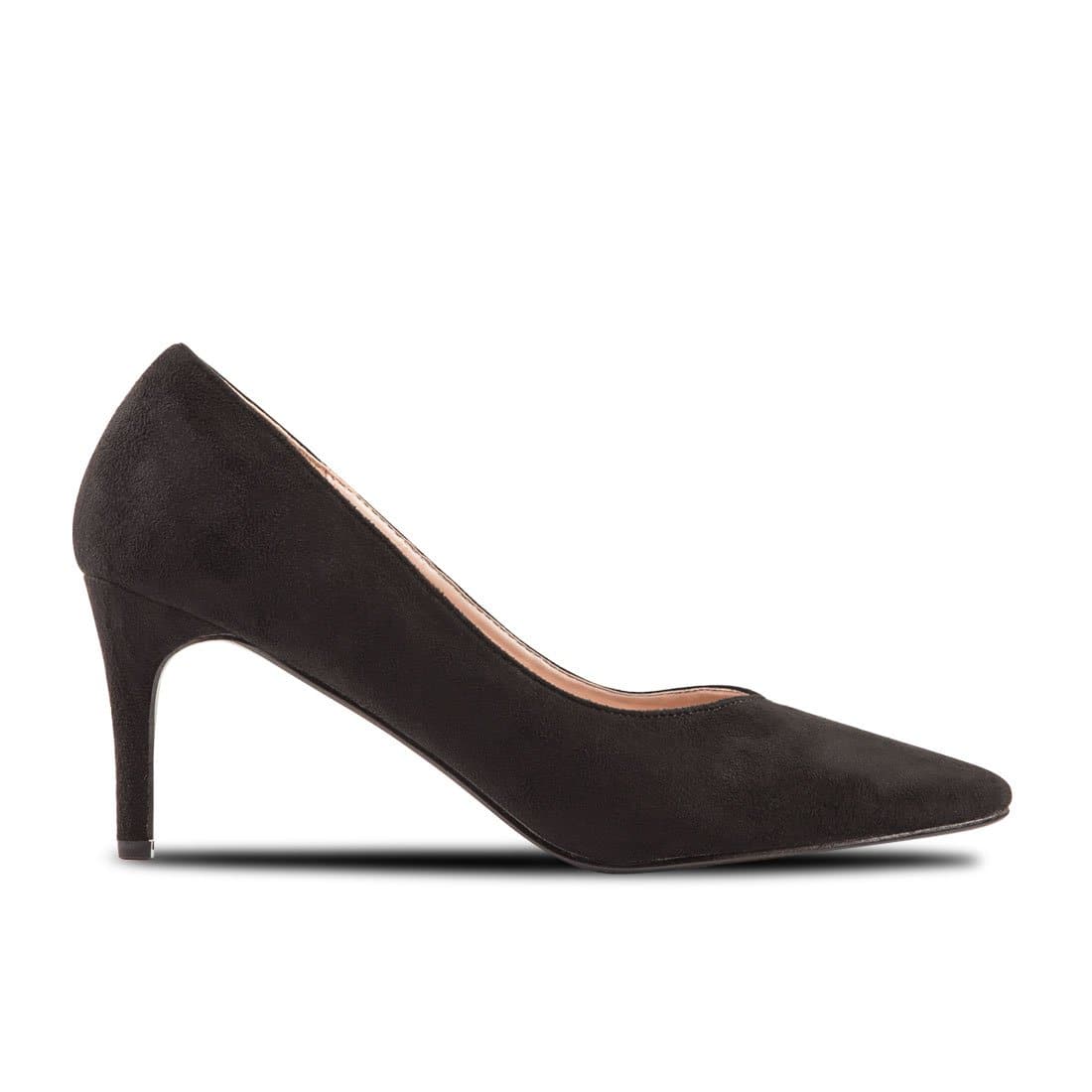 Heel Shoes Lina Black Suede