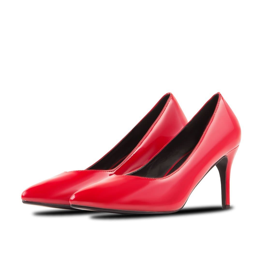 Heel Shoes Lina Patent Leather Red