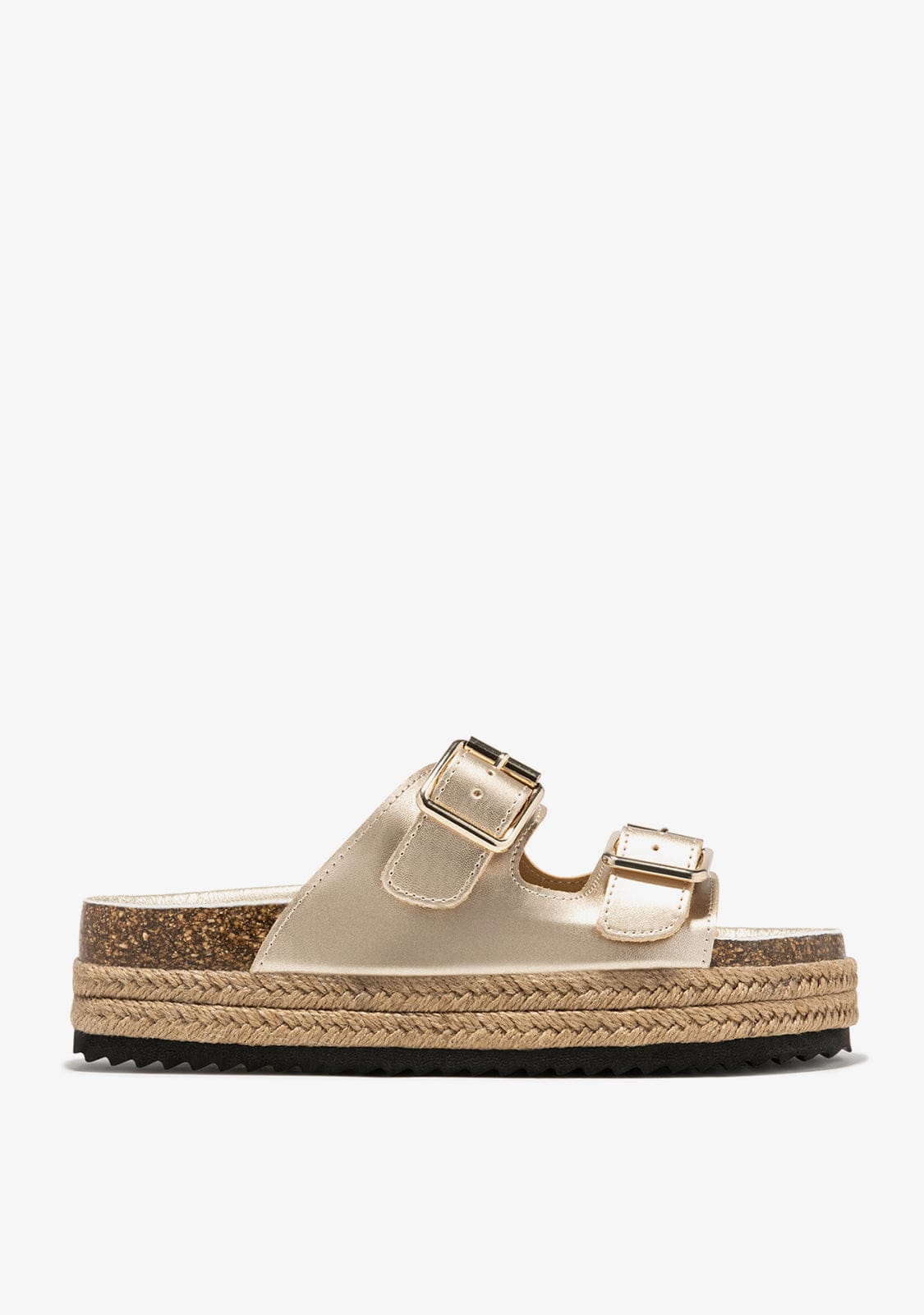 Light Gold Platform Sandals