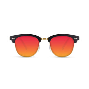 Malaca Matte Black Gold / Red Sunglasses