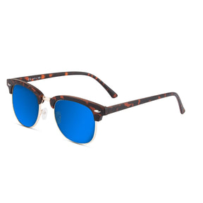 Malaca Matte Carey Gold / Blue Sunglasses