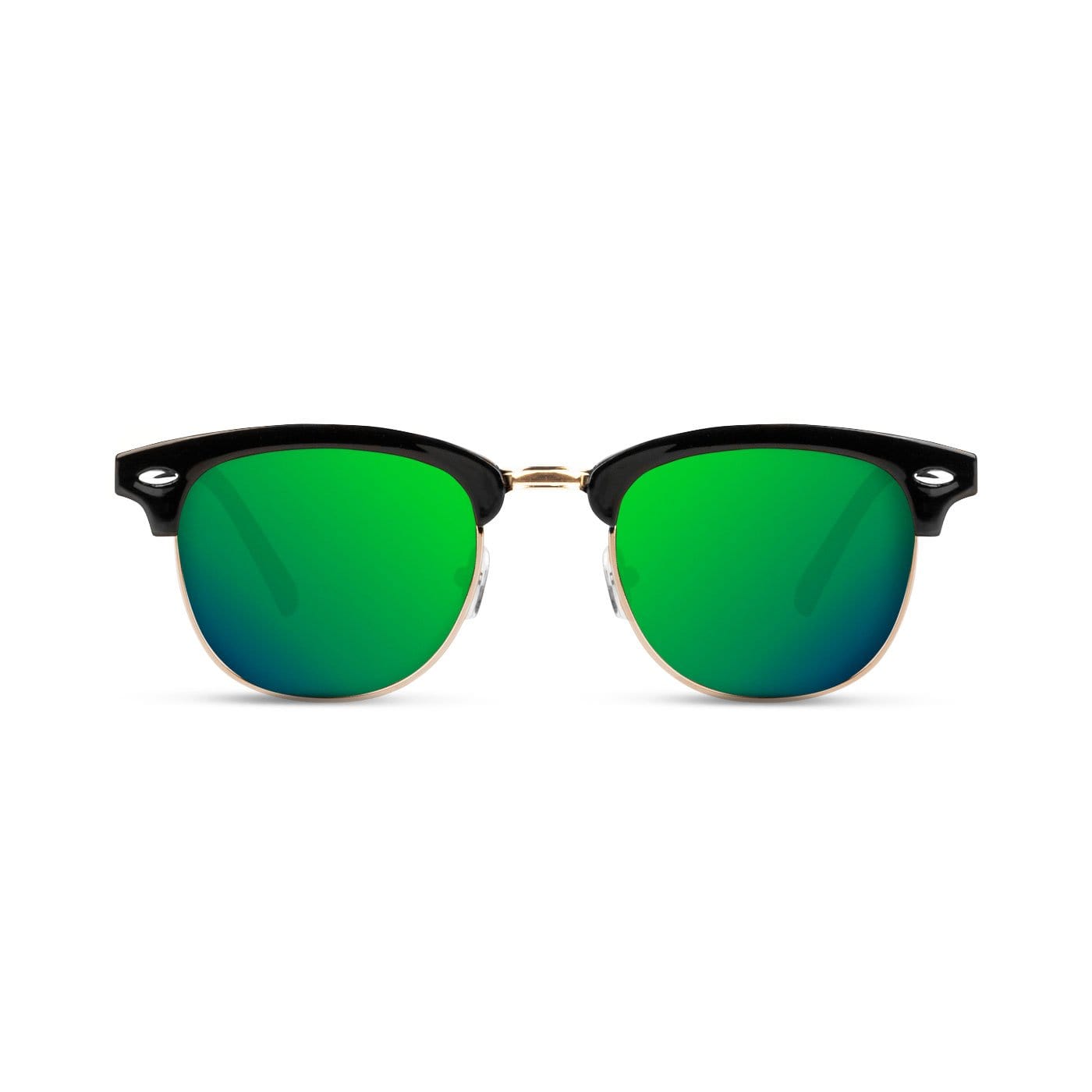 Malaca Shinny Black Gold / Green Sunglasses