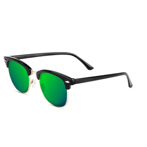 Malaca Shinny Black Gold / Green Sunglasses