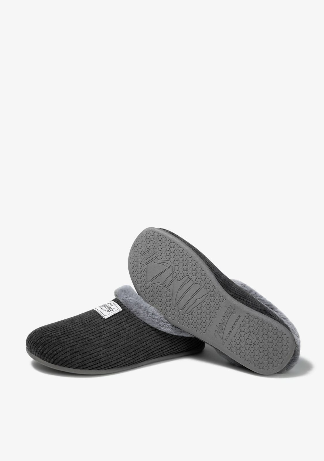 Mercredy Slipper Cord Black