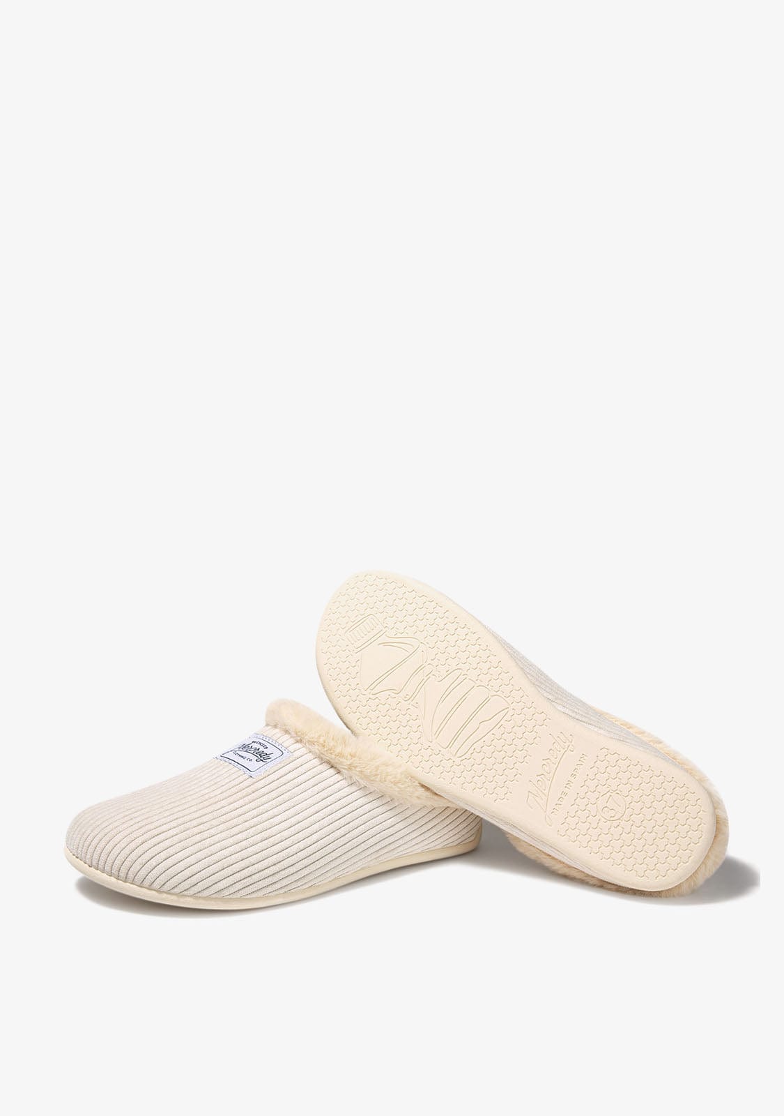 Mercredy Slipper Cord White