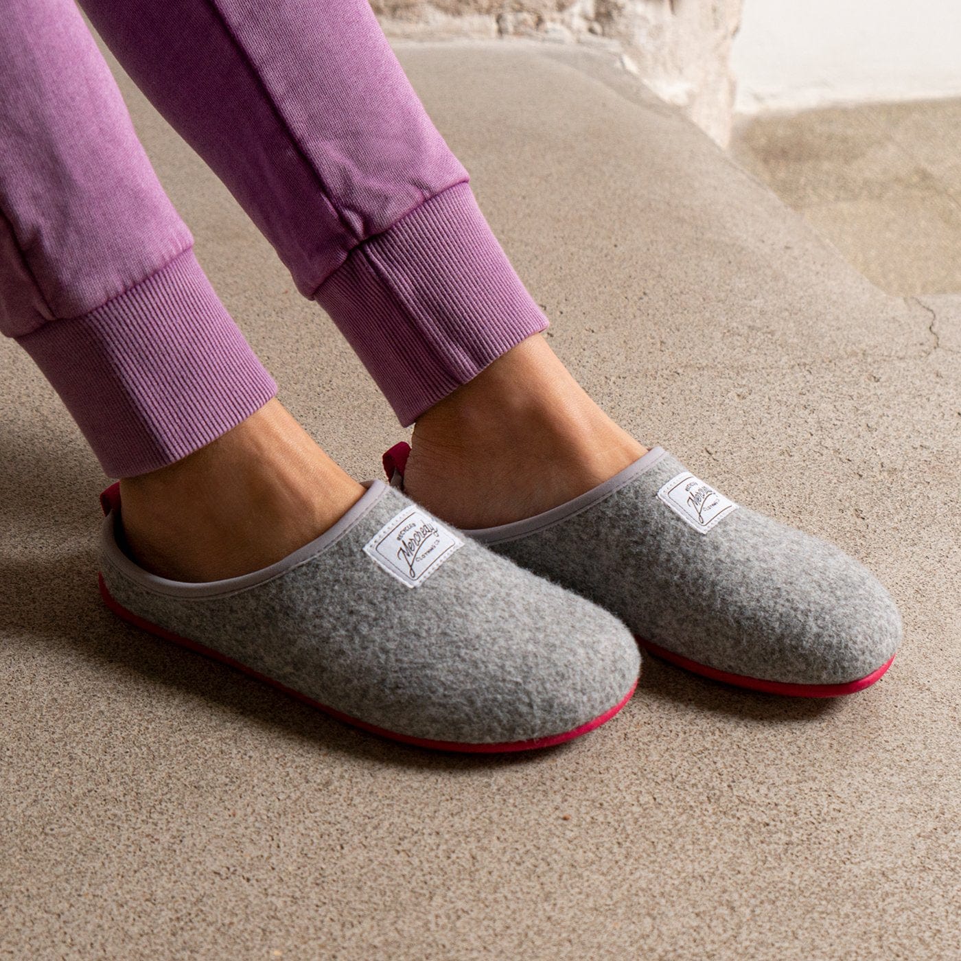 Mercredy Slipper Grey / Fuxia