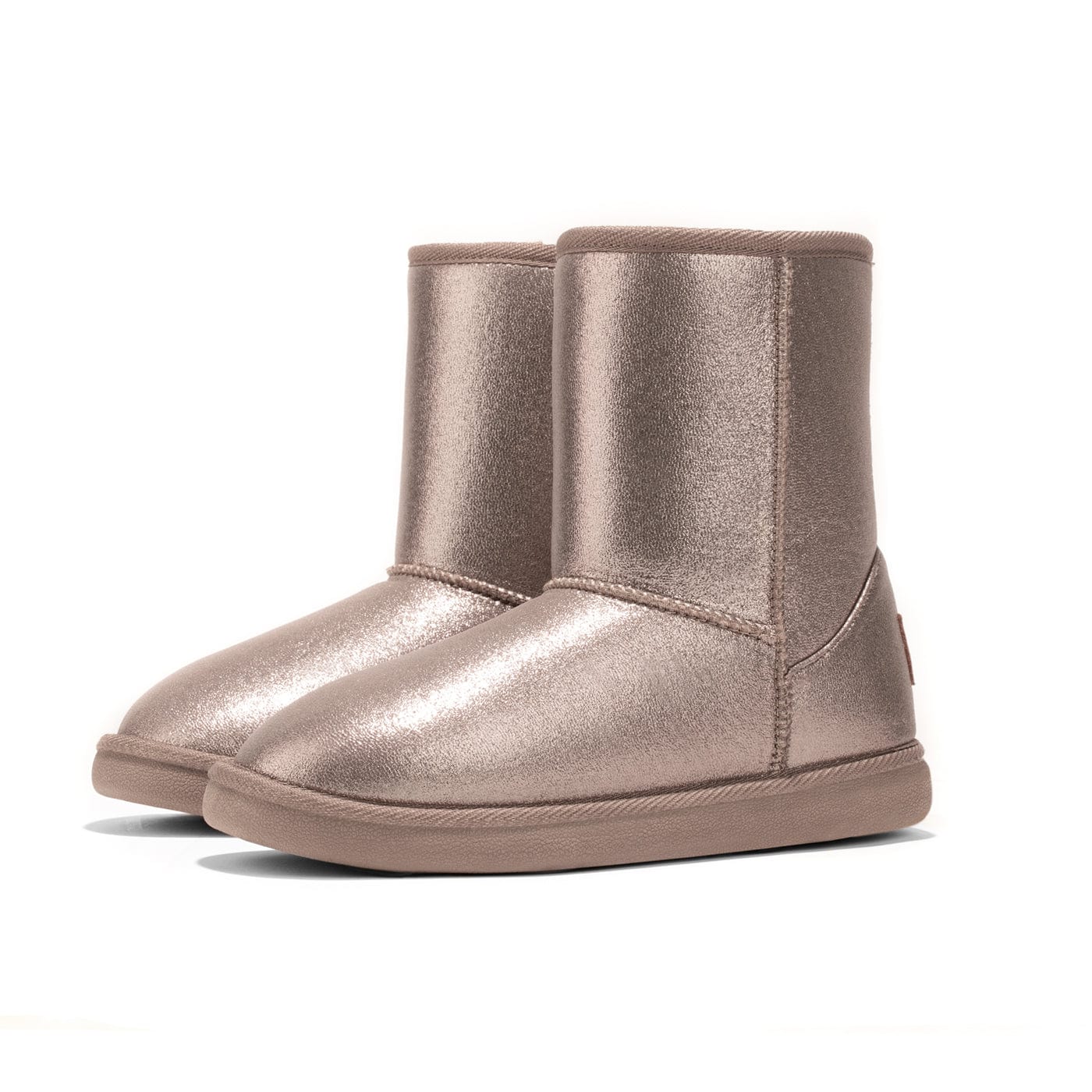 Metallic Taupe Bow Australian Boots