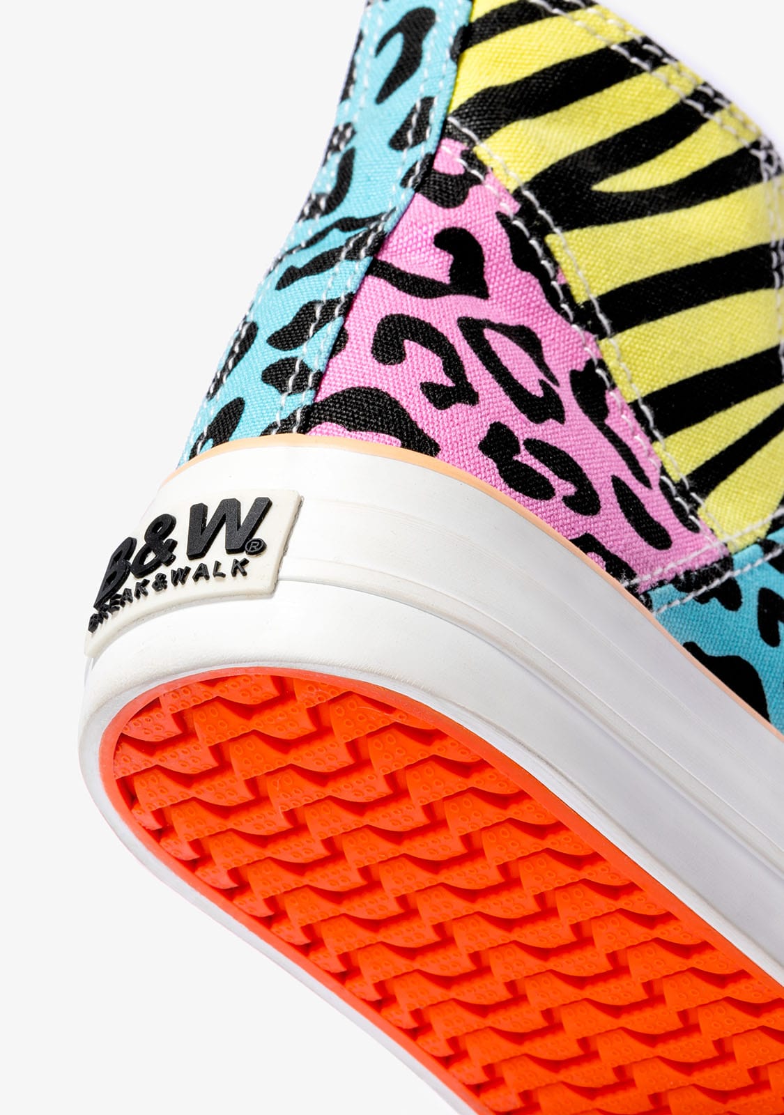 Multicolour Animal Print Hi-Top Sneakers Canvas