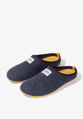 Navy / Yellow Home Slippers